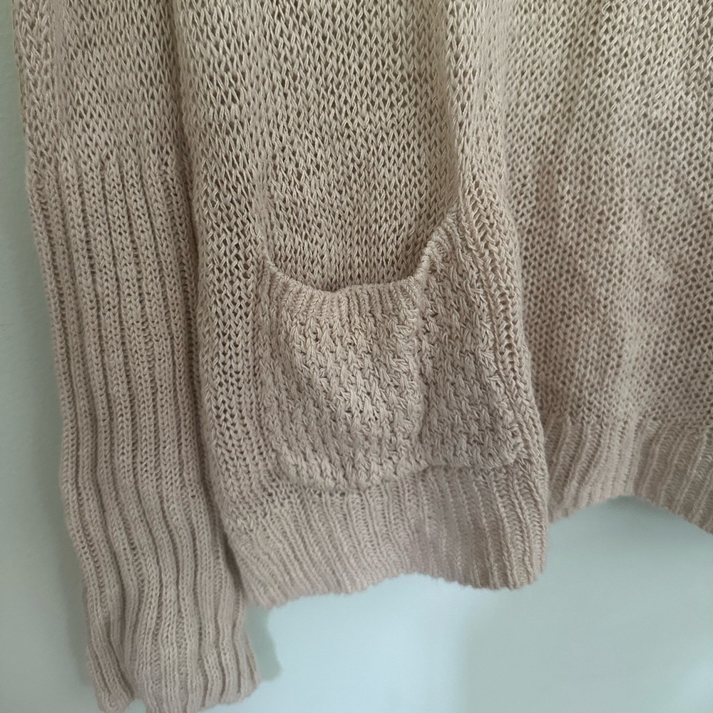 Anthropologie Linen patch pocket sweater - Picture 2 of 5